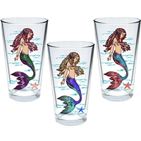 ADS*Mermaid Water Glass Asst 1Dz